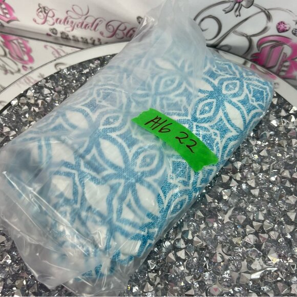 Chico's top long sleeve blue white Teal Geometric Women's Blouse - Picture 8 of 8